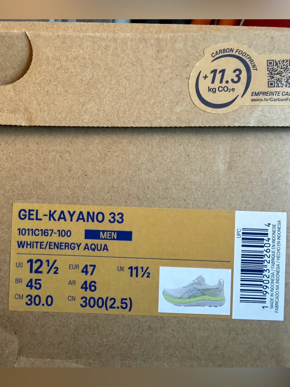 ASICS Gel-Kayano 33 - white/energy aqua Brand new - Picture 11 of 13